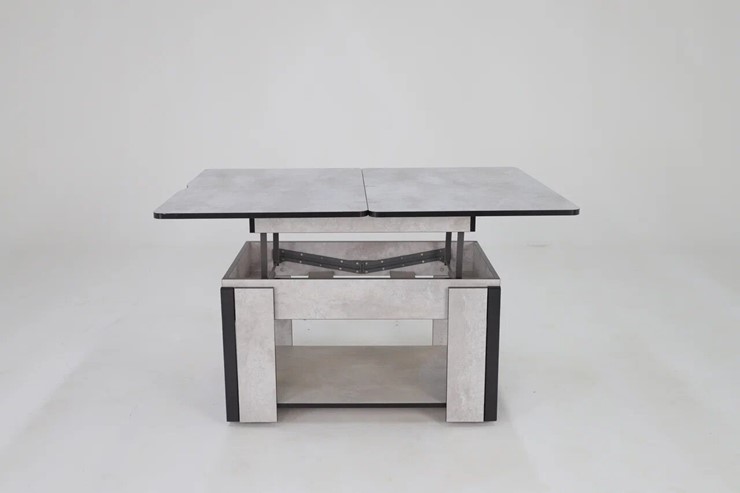 Журнальный стол-трансформер Дэнс, цемент светлый в Мурманске - изображение 4