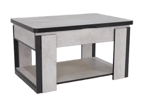 Журнальный стол-трансформер Дэнс, цемент светлый в Мурманске - изображение