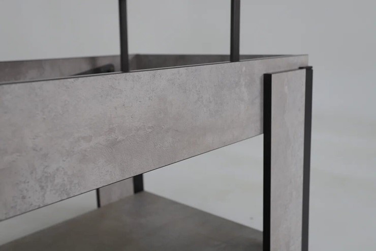 Журнальный стол-трансформер Дэнс, цемент светлый в Мурманске - изображение 8