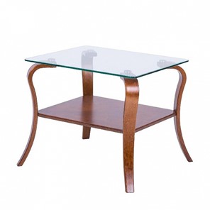 Стеклянный столик Шарм с каркасом цвета Вишня в Мурманске
