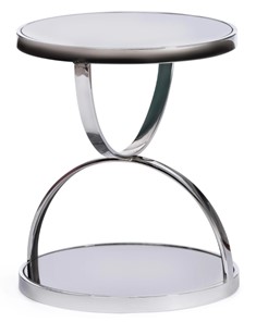 Кофейный столик GROTTO (mod. 9157) металл/дымчатое стекло, 42х42х50, хром в Мурманске - предосмотр