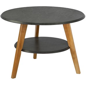 Круглый столик BeautyStyle 17 (серый бетон-бук) в Мурманске - предосмотр