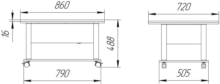 Складной стол-трансформер Дебют-3, венге светлый/белый в Мурманске - изображение 1