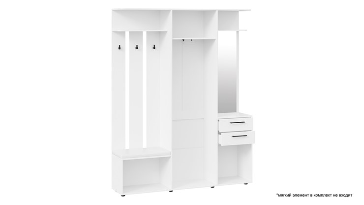 Набор мебели для прихожей Витра тип 2 (Белый ясень) в Мурманске - изображение 3