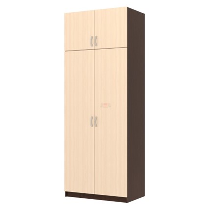 Шкаф для одежды Флагман - 4, Венге / Млечный дуб в Мурманске - изображение