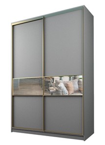 Шкаф 2-х дверный MAX МШ-23-6-16-33, Профиль Золото/Цвет Серый в Мурманске