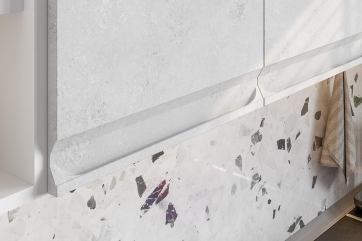 Гарнитур угловой Вельвет, бетон графит/бетон снежный в Мурманске - изображение 5