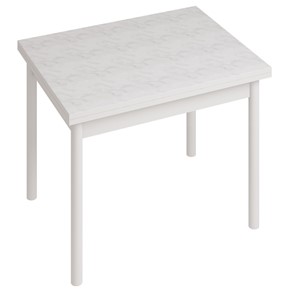 Кухонный стол СТ22, Белый/Белый мрамор в Мурманске