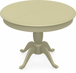 Кухонный стол раскладной Леонардо-1 исп. Круг 1000, тон 10 (Морилка/Эмаль) в Мурманске