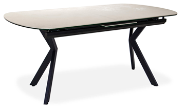 Керамический обеденный стол Шамони 2CX 160х90 (Oxide Avorio/Графит) в Мурманске