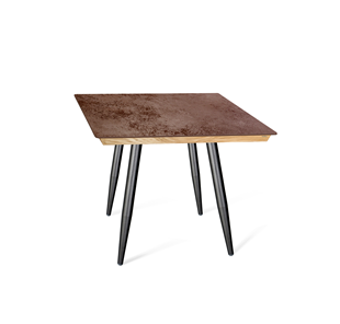 Керамический кухонный стол SHT-TU14 (4 шт.)/ТT8 60/60 (черный муар/прозрачный лак/коричневая сепия) в Мурманске