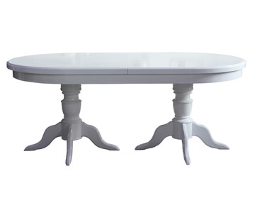 Овальный кухонный стол 3,0(3,5)х1,1 на двух тумбах, (стандартная покраска) в Мурманске