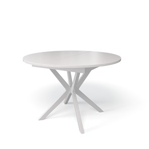 Стеклянный кухонный стол Kenner B1100 (Белый/Стекло белое сатин) в Мурманске