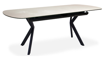 Обеденный раздвижной стол Шамони 2CX 160х90 (Oxide Avorio/Графит) в Мурманске - предосмотр 1