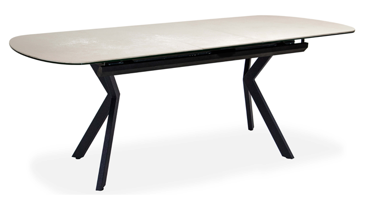 Обеденный раздвижной стол Шамони 2CX 160х90 (Oxide Avorio/Графит) в Мурманске - изображение 1