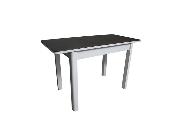 Кухонный стол раздвижной Айсберг-1СТ белое-черное в Мурманске - изображение 1