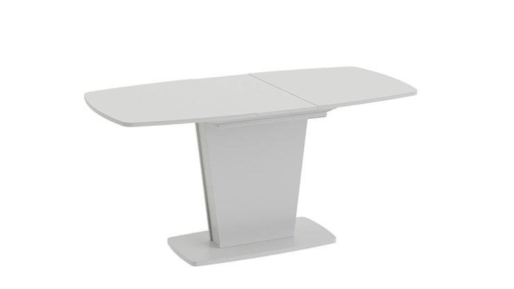 Стол раздвижной Честер тип 2, цвет Белый/Стекло белый глянец в Мурманске - изображение 1