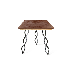 Керамический кухонный стол SHT-TU17 (3 шт.)/ТT8 60/60 (черный муар/прозрачный лак/коричневая сепия) в Мурманске