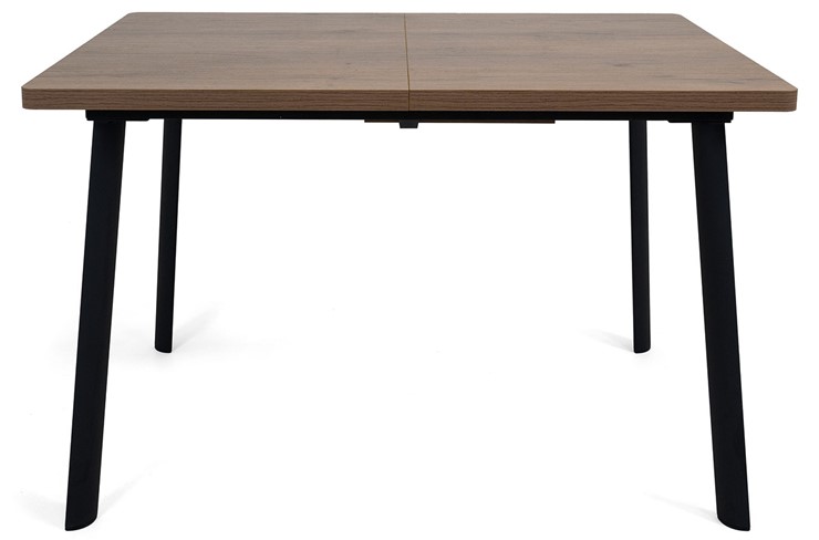 Кухонный раздвижной стол Дали-1L(ноги черные, дуб табако) в Мурманске - изображение 1