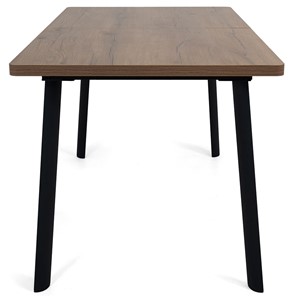 Кухонный раздвижной стол Дали-1L(ноги черные, дуб табако) в Мурманске - предосмотр 2