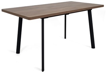 Кухонный раздвижной стол Дали-1L(ноги черные, дуб табако) в Мурманске - предосмотр 3