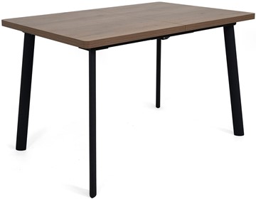 Кухонный раздвижной стол Дали-2L(ноги черные, дуб табако) в Мурманске - предосмотр