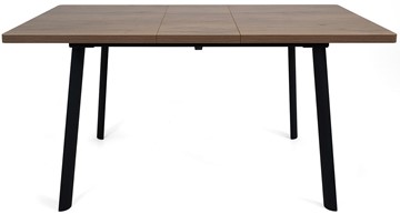 Кухонный раздвижной стол Дали-2L(ноги черные, дуб табако) в Мурманске - предосмотр 5