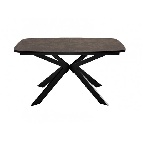 Кухонный стол раскладной Dikline B140 Хромикс бронза/опоры черные в Мурманске - изображение 2