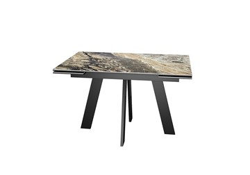 Раскладной стол DikLine SKM120 Керамика Amadeus/подстолье черное/опоры черные в Мурманске