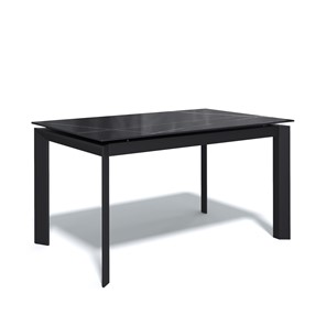Стеклянный стол DT1400 (черный/стекло камень черный сатин) в Мурманске