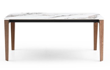 Кухонный стол раскладной DT8843CW (180) белый мрамор  керамика в Мурманске