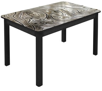 Кухонный раскладной стол Гамбург Мини, ноги метал. крашеные №23 (Exclusive h140/черный) в Мурманске