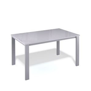 Кухонный стол раскладной Kenner LL1200 серый/стекло серое глянец в Мурманске