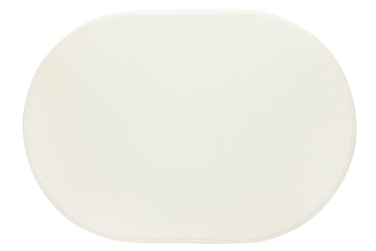Кухонный раздвижной стол LEONARDO (Леонардо) Dia 107+46x76 pure white (402) арт.13546 в Мурманске - изображение 6