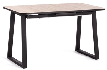 Кухонный стол раскладной MALTIDO ЛДСП/HPL/металл, 130/160x75x75 Дуб Вотан/чёрный арт.19745 в Мурманске
