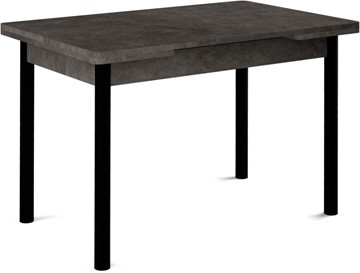 Раздвижной стол Милан-1 EVO, ноги металлические черные, серый камень в Мурманске