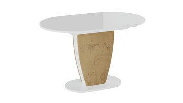 Кухонный раскладной стол Монреаль тип 1 (Белый глянец/Бунратти) в Мурманске