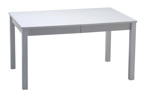 Кухонный раздвижной стол Нагано-2 стекло белое opti (хром-лак) в Мурманске - изображение