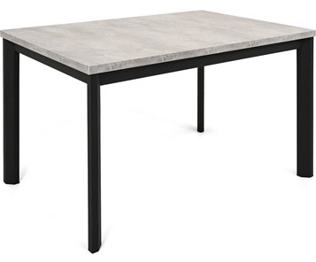 Кухонный раскладной стол Нагано-2L (ноги черные, светлый цемент) в Мурманске