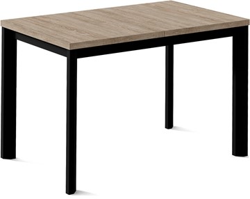 Кухонный раздвижной стол Нагано-3L (ноги черные, дуб каньон) в Мурманске - предосмотр