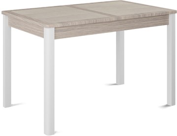 Кухонный стол раздвижной Ницца-1 ПЛ (ноги белые, плитка бежевая/лофт) в Мурманске - предосмотр