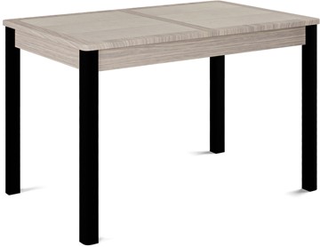 Раздвижной стол Ницца-1 ПЛ (ноги черные, плитка бежевая/лофт) в Мурманске - предосмотр