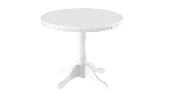 Кухонный раздвижной стол Орландо Т1, цвет Белый матовый (Б-111.02.1) в Мурманске - изображение