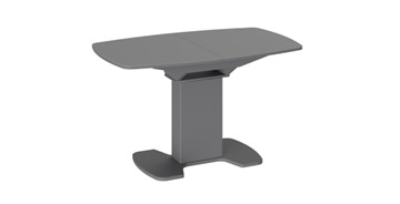Раздвижной стол Портофино (СМ(ТД)-105.02.11(1)), цвет Серое/Стекло серое матовое LUX в Мурманске