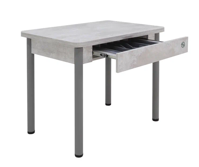 Кухонный раскладной стол Прайм-3Р, Цемент светлый в Мурманске - изображение 2