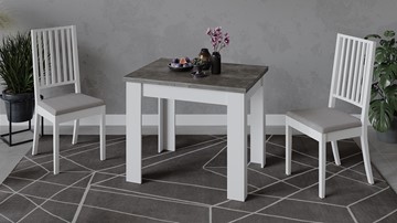 Кухонный раздвижной стол Промо тип 3 (Белый/Ателье темный) в Мурманске - предосмотр 5