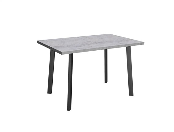 Раздвижной стол Робин, опоры прямые, цемент светлый в Мурманске - изображение