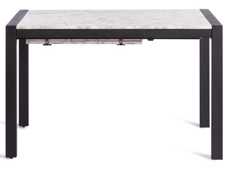Кухонный стол раздвижной SVAN (mod. 1011) ЛДСП+меламин/металл, 120+67х74х75, сосна/чёрный арт.19490 в Мурманске - изображение 2