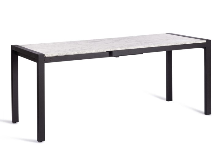 Кухонный стол раздвижной SVAN (mod. 1011) ЛДСП+меламин/металл, 120+67х74х75, сосна/чёрный арт.19490 в Мурманске - изображение 3
