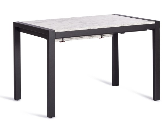 Кухонный стол раздвижной SVAN (mod. 1011) ЛДСП+меламин/металл, 120+67х74х75, сосна/чёрный арт.19490 в Мурманске - изображение 6